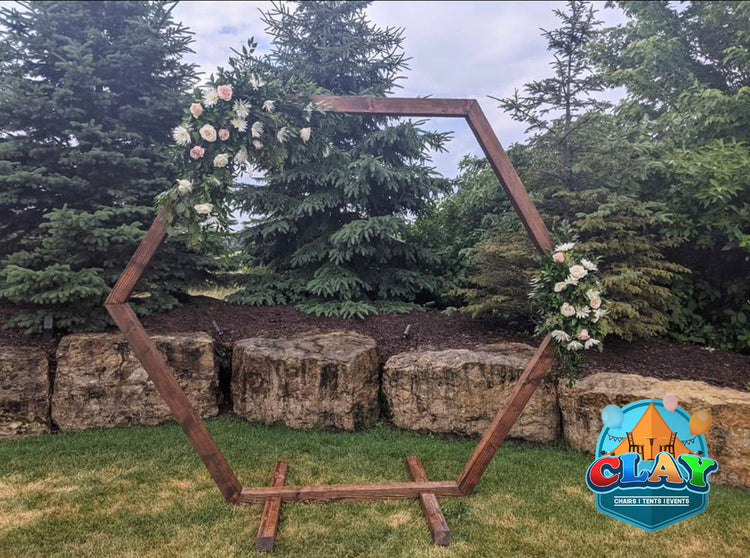 Rustic Elegant Hexagonal Backdrop/Arches