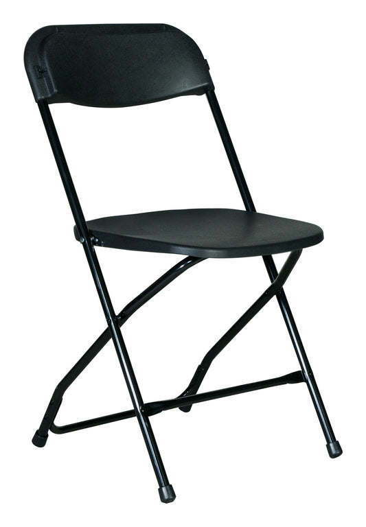 Black Plastic Folding Chair