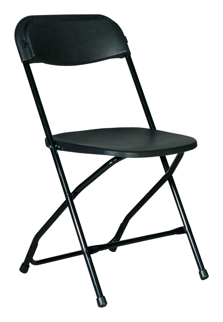 Black Plastic Folding Chair